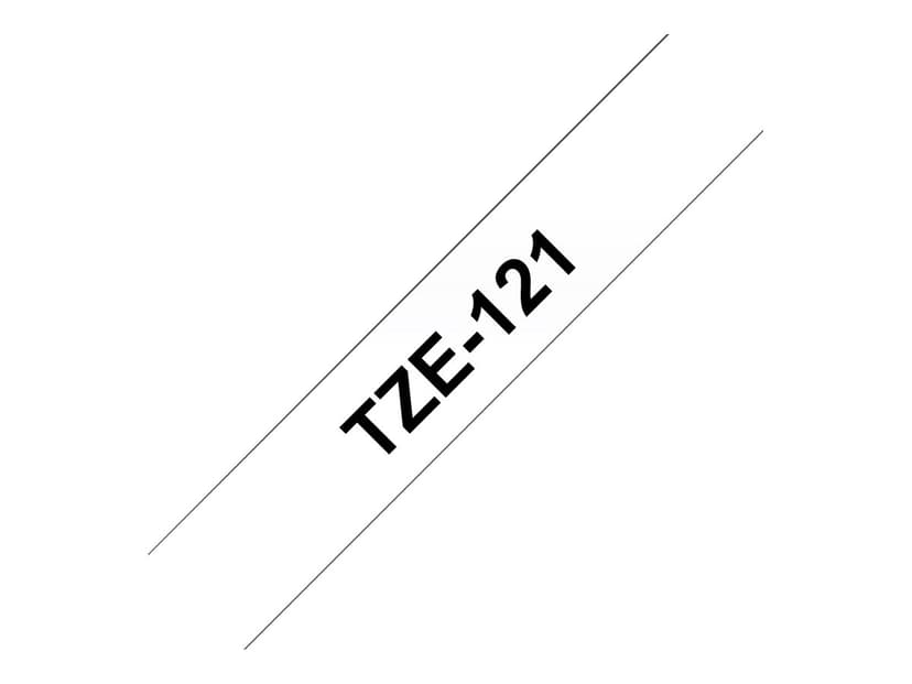 Brother Tape 9mm TZe-121 Musta/L�pin�kyv�