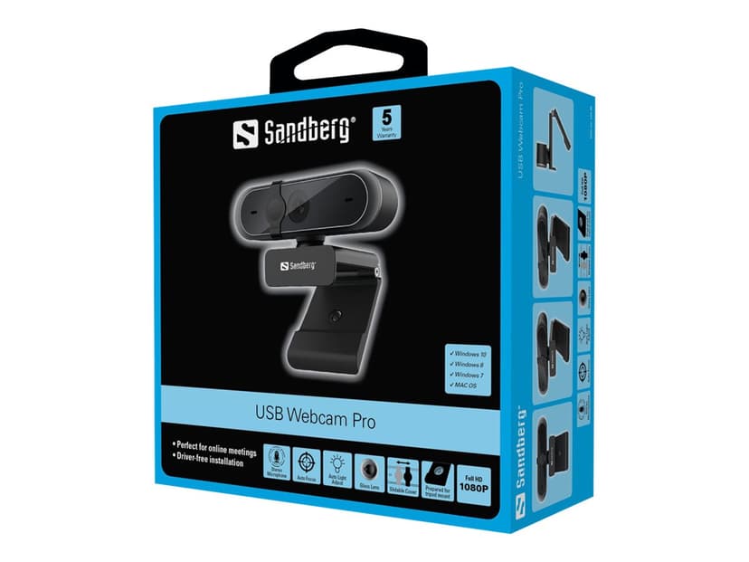 Sandberg USB Pro USB Webcam Sort
