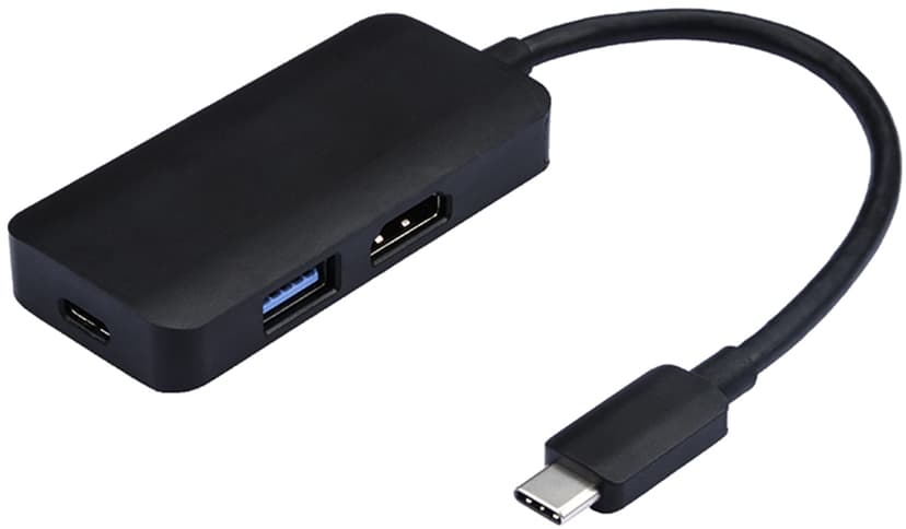 Prokord Mini Portreplicator 3-In-One USB-C Hane HDMI, USB, USB-C Hona Svart