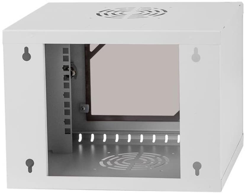 Direktronik Väggrack 10" 4U Glasdörr