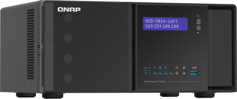 QNAP QGD-3014-16PT Desktop Smart Edge PoE Switch