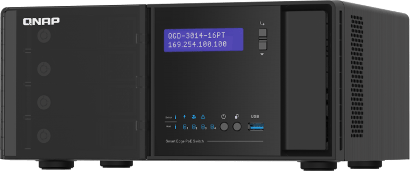 QNAP QGD-3014-16PT Desktop Smart Edge PoE Switch