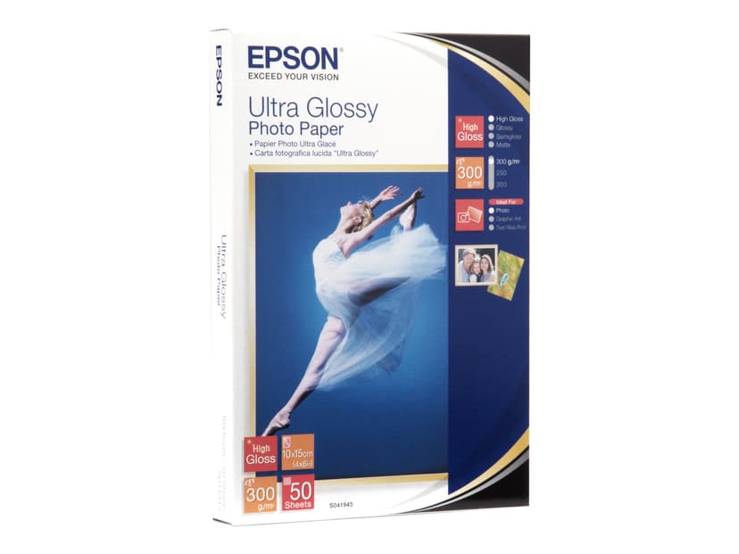 Epson Paperi Photo Ultra Glossy 10x15cm, 50 arkkia, 300 g