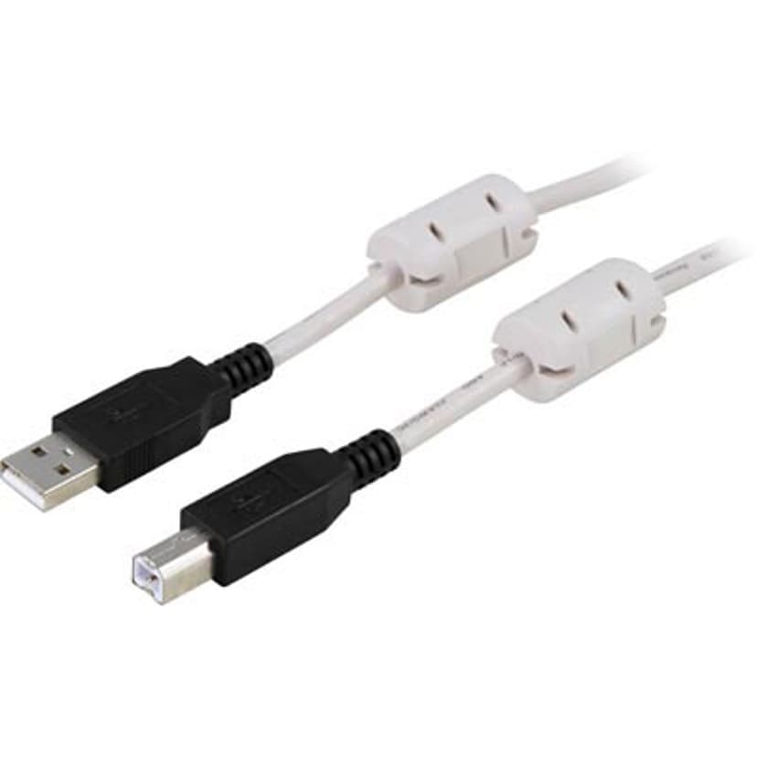 Deltaco USB-Kaapeli 5m 4 nastan USB- A Uros 4 pin USB Type B Uros