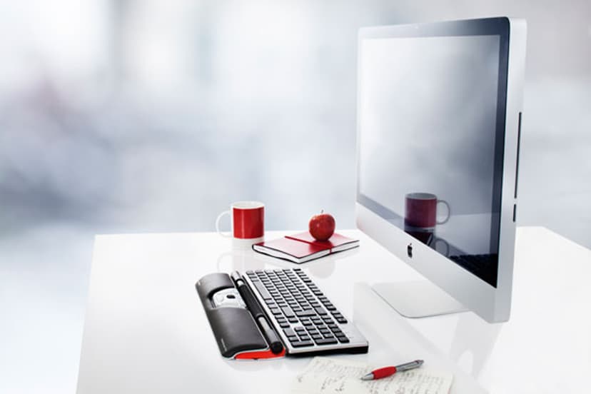 Contour Design RollerMouse Red Kabling 2400dpi Rullebarre-mus Hvid, Rød, Sølv, Sort