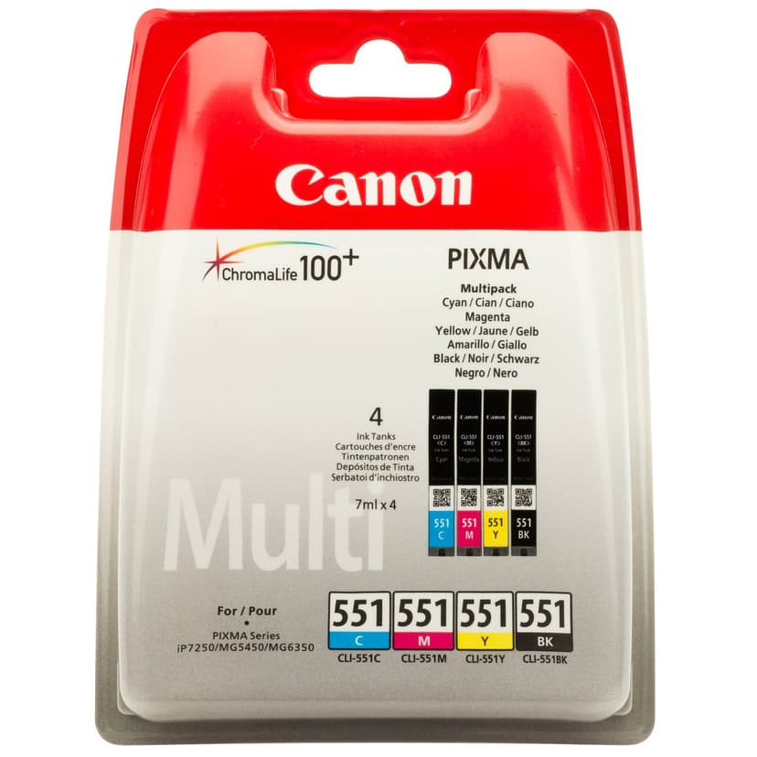 Canon Blekk Multipack CLI-551 (C/M/Y/BK)