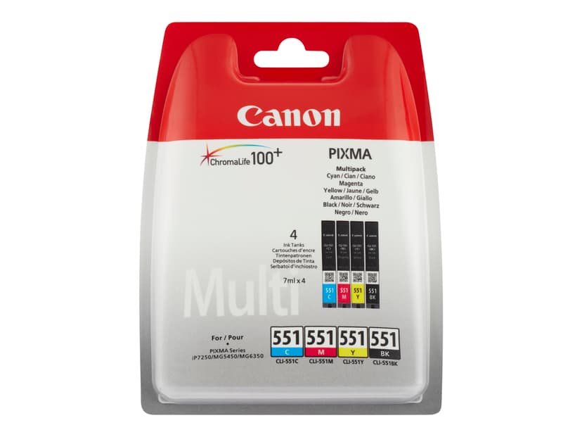 Canon Blekk Multipack CLI-551 (C/M/Y/BK)