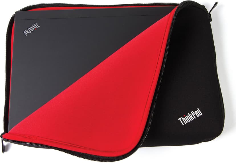 Lenovo Thinkpad Fitted Reversible Sleeve 14" Neoprene Musta, Punainen