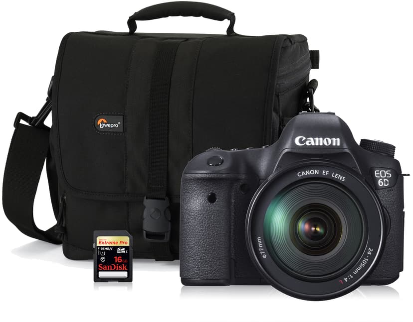 Canon EOS 6D IS + 16GB + Taske (5010781351) | Dustin.dk