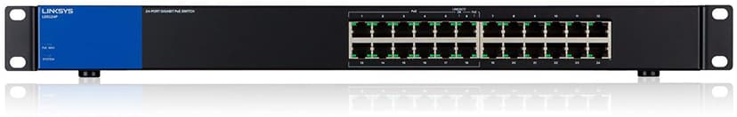 Linksys LGS124P 24-Portars företagsanpassad gigabitswitch i skrivbordsformat med PoE+  (12 + 12 PoE+)