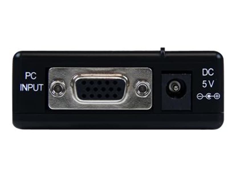 Startech High Resolution VGA to Composite or S-Video Converter PC to TV videomuunnin Musta