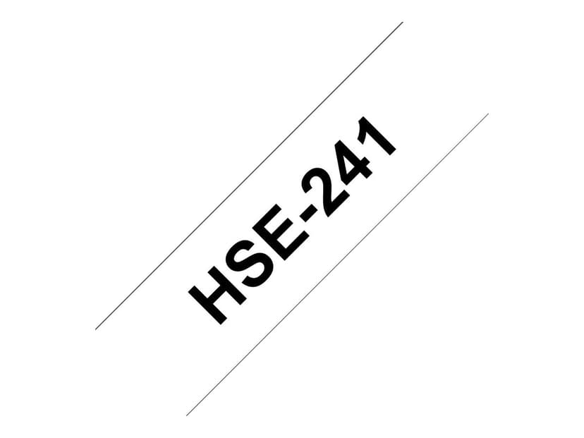 Brother Tape Shrink 17.7mm HSe-241 Musta/Valkoinen
