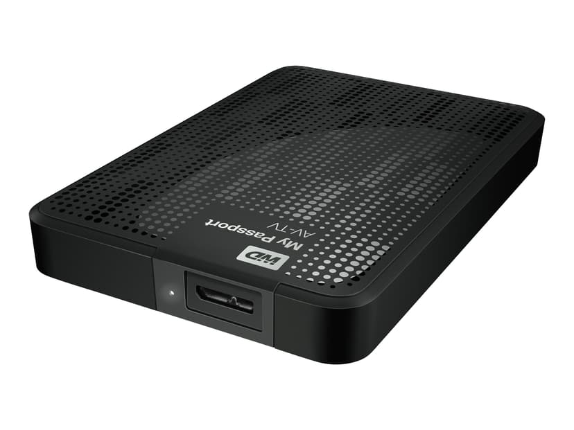WD My Passport AV-TV WDBHDK0010BBK 1TB 1TB USB 3.0 Zwart