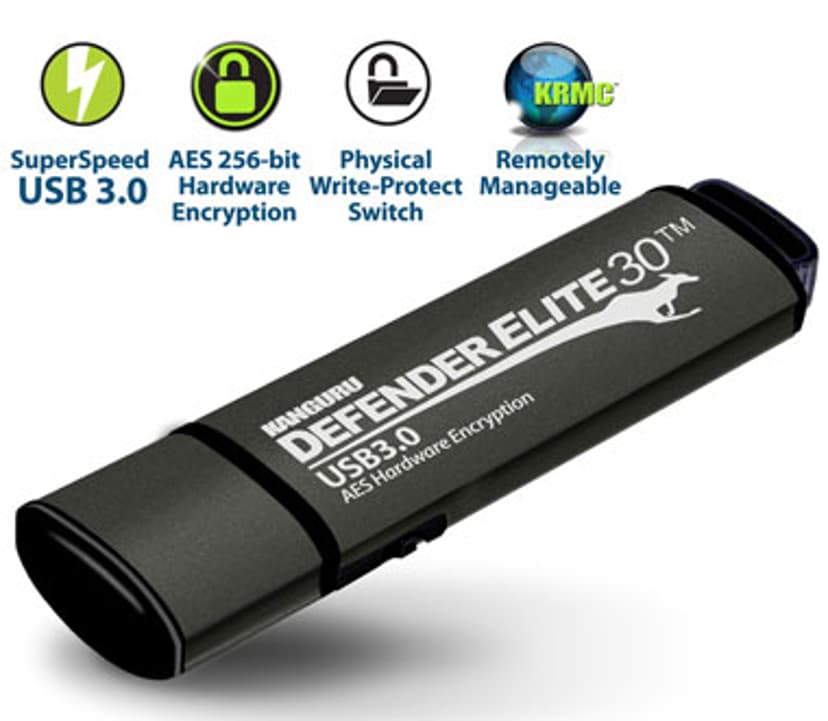 Kanguru Defender Elite30 Secure 64GB USB 3.0