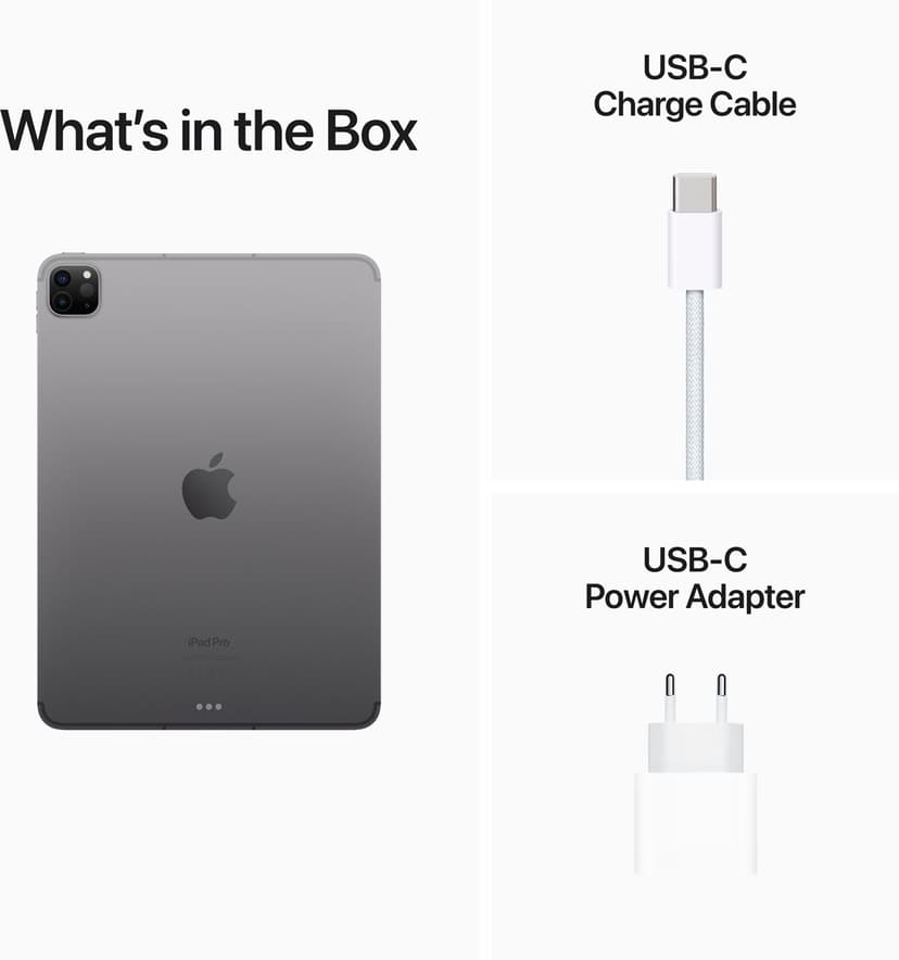 Apple iPad Pro (2022) Wi-Fi + Cellular 11" M2 128GB Romgrå