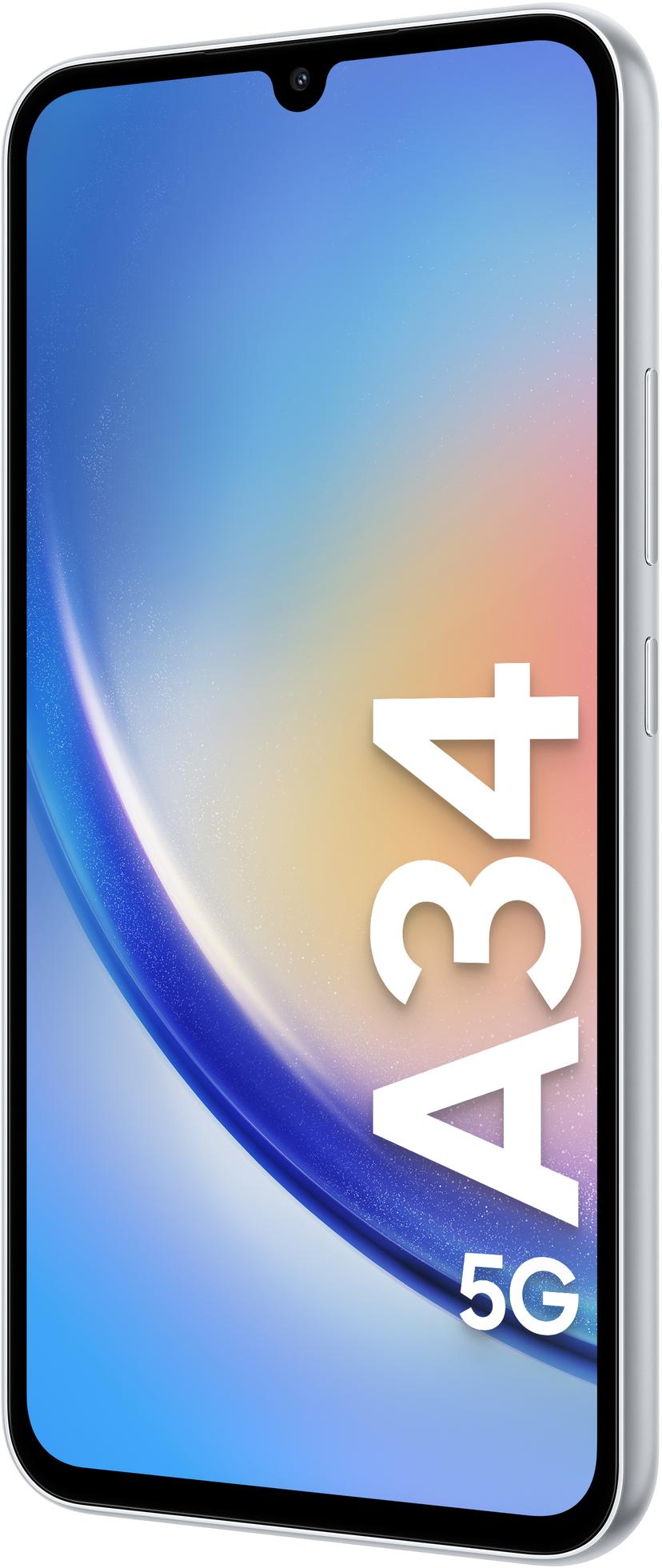 Samsung Galaxy A34 5G 256GB Dobbelt-SIM Sølv