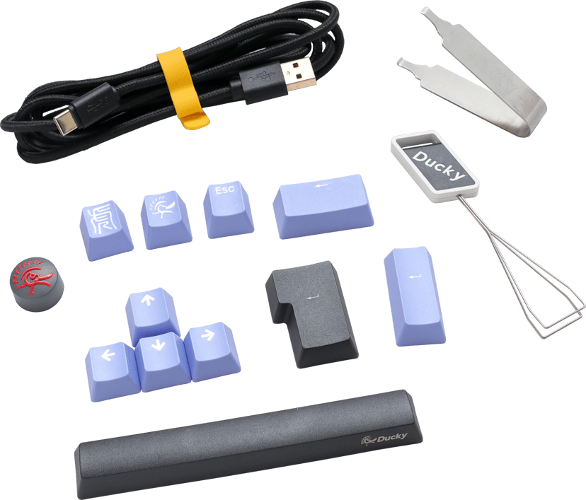 Ducky One 3 SF 65% MX Brown Langallinen, USB-C Pohjoismaat Musta Näppäimistö
