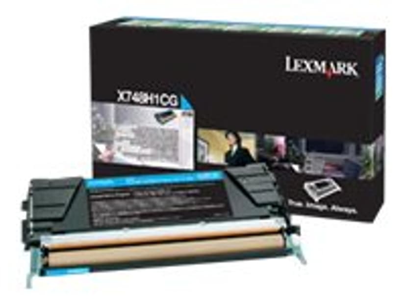Lexmark Toner Cyaan HC 10k - X748DE/748DTE
