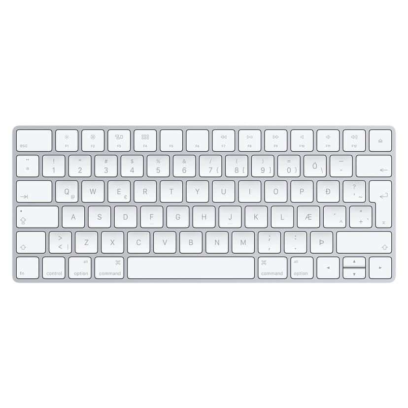 Apple Magic Keyboard Trådløs Norsk Tastatur Hvit, Sølv