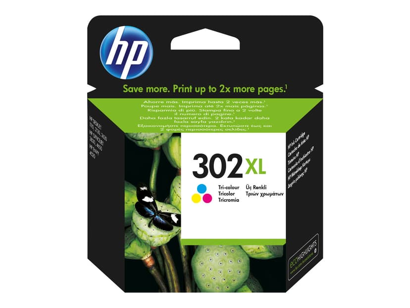 HP Muste Väri No.302XL - DJ1110