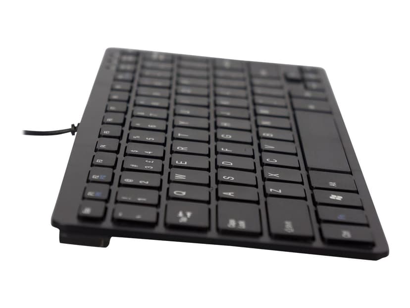 R-Go Tools Compact Keyboard Kabling USA Sort Tastatur