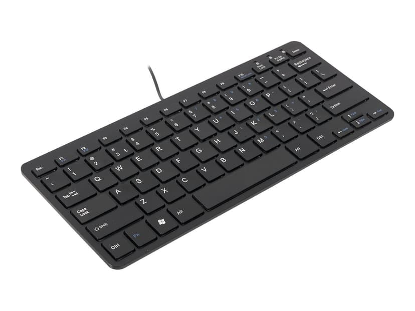 R-Go Tools Compact Keyboard Kabelansluten Amerikansk Svart Tangentbord