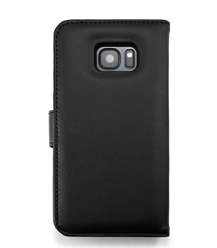 Cirafon Genuine Leather Wallet Samsung Galaxy S7 Edge Zwart leer