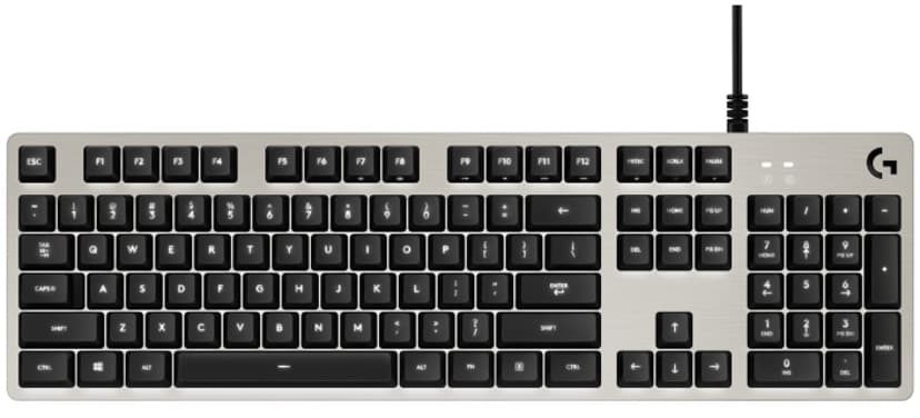 Logitech G G413 - Silver Kablet Nordisk Tastatur Sølv, Svart