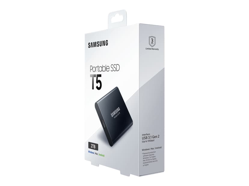 Samsung Portable SSD T5 2Tt Musta