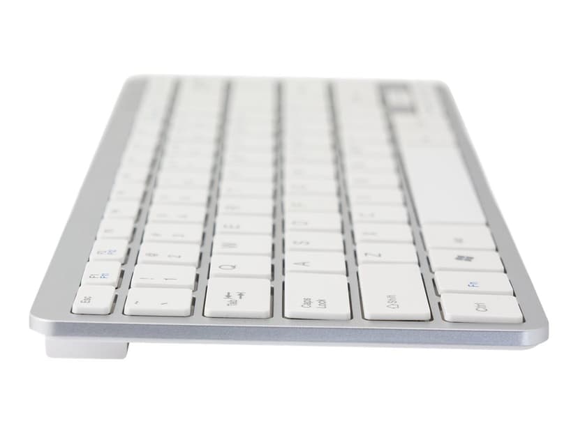 R-Go Tools Compact Keyboard Kabelansluten Amerikansk Silver, Vit Tangentbord