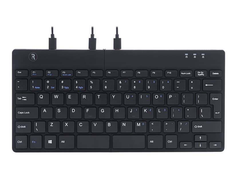 R-Go Tools R-Go Split Ergonomic Keyboard, QWERTY(US), black, wired Met bekabeling VS Toetsenbord Zwart