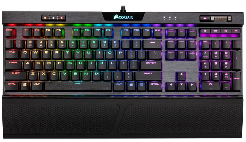 Corsair Gaming K70 RGB MK.2 LP Kabling Nordisk Sort Tastatur