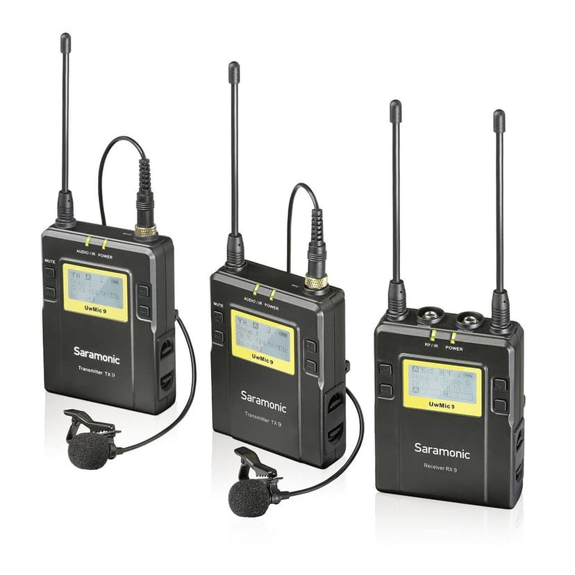 Saramonic Uhf Wireless Uvmic9 Package X2 Uwmic9 2Xtx9+Rx9