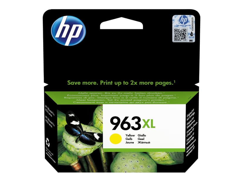 HP Bläck Yellow No 963XL 1.6K - OfficeJet Pro 9010