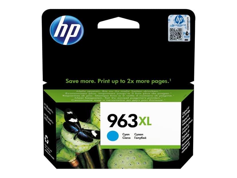 HP Bläck Cyan No 963XL 1.6K - OfficeJet Pro 9010