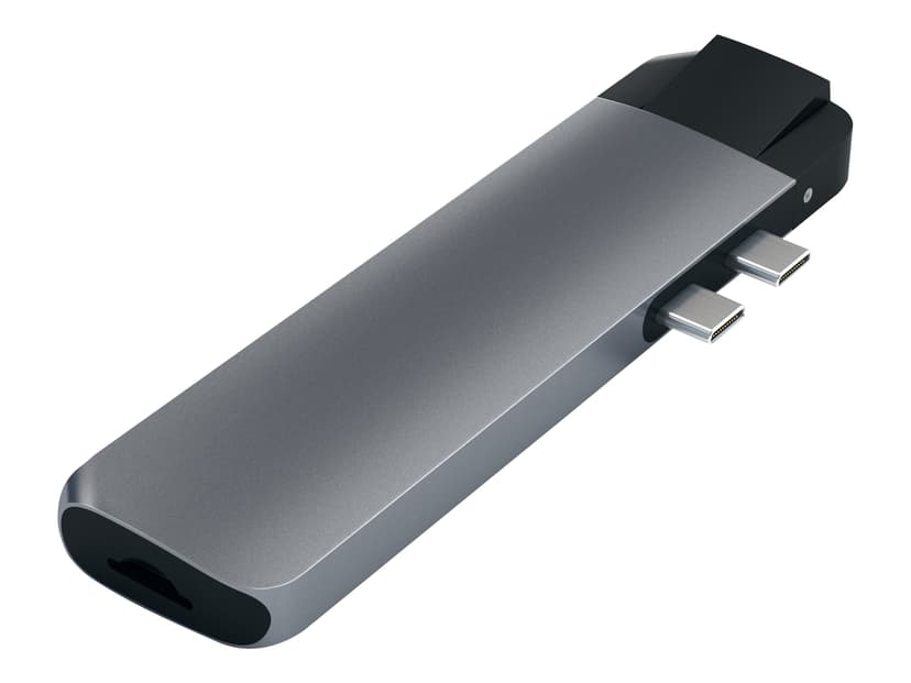 Satechi Aluminum Type-C Pro Hub with Ethernet USB-C Mini-dockningsenhet