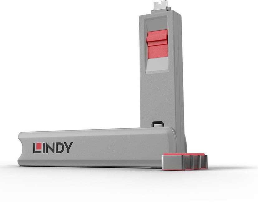 Lindy Port Blocker USB-C Pink 4-pack