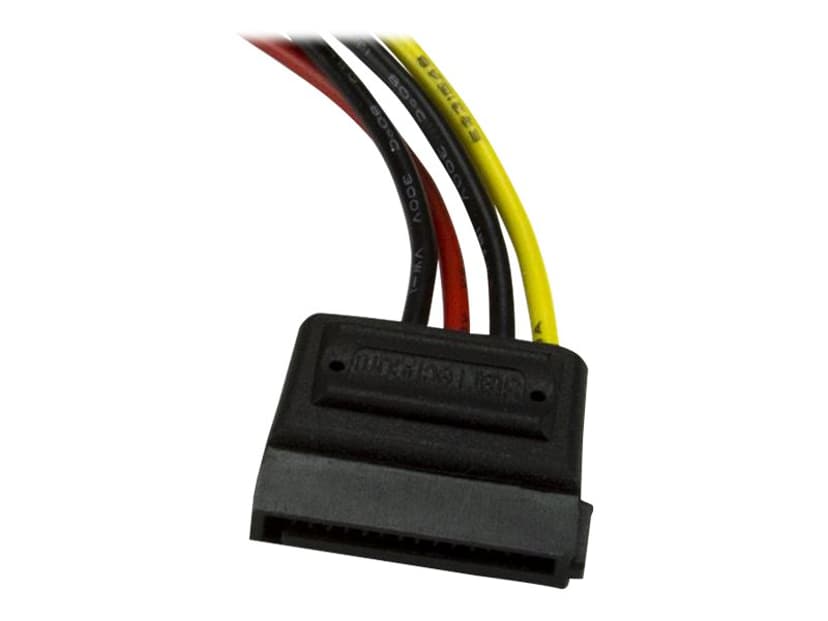 Startech 6in 4 Pin LP4 to SATA Power Cable Adapter 15-pins seriell ATA-strøm Hann 4-pin intern strøm Hann