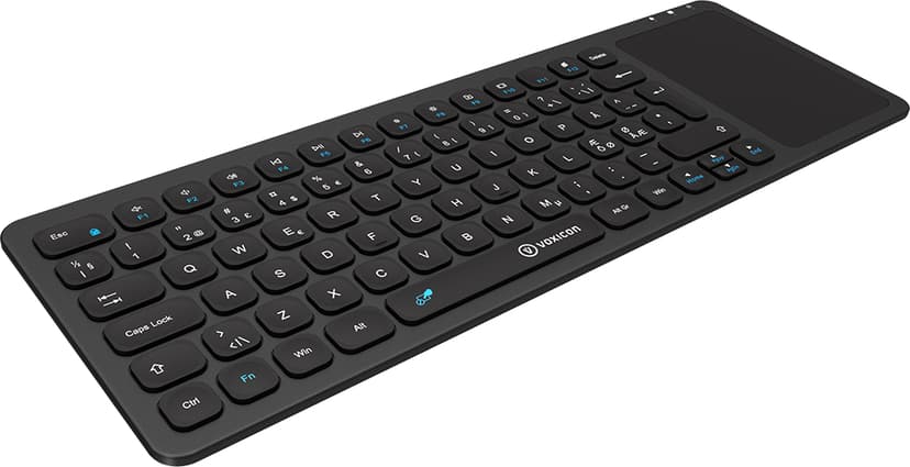 Voxicon Slim-Compact 255WL +Touch Trådløs Tastatur Nordisk Sort