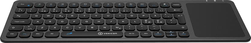 Voxicon Slim-Compact 255WL +Touch Trådløs Nordisk Svart Tastatur