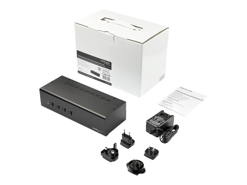 Startech 4 Port Dual Monitor DVI KVM Switch w/ USB 3.0 Hub Dustin.fi