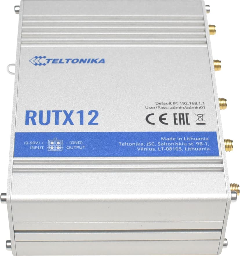 Teltonika RUTX12 Dual LTE CAT 6 Router