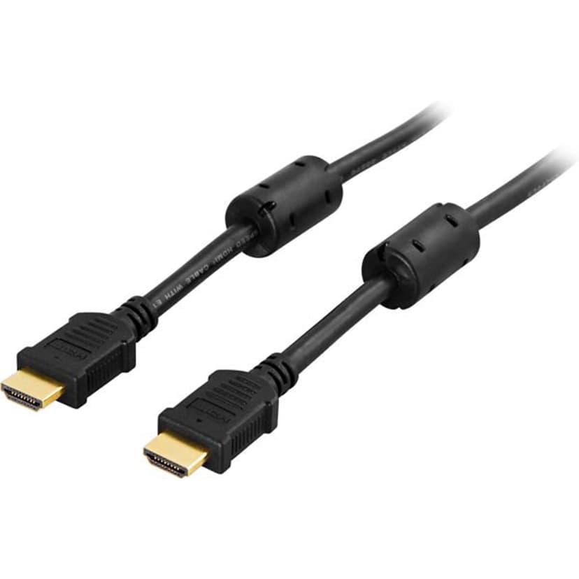 Deltaco Video/Ljud/Nätverkskabel 15m HDMI Hane HDMI Hane