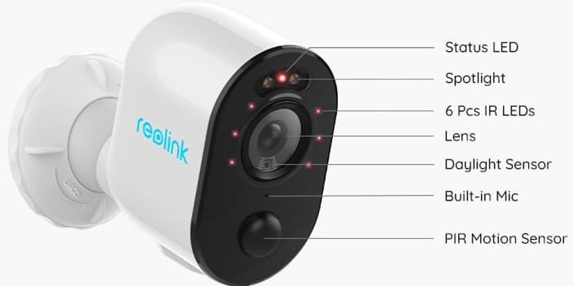 Reolink Argus 3 4 MP WiFi Spotlight-kamera