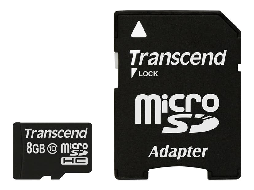 Transcend Flashhukommelseskort 8GB microSDHC