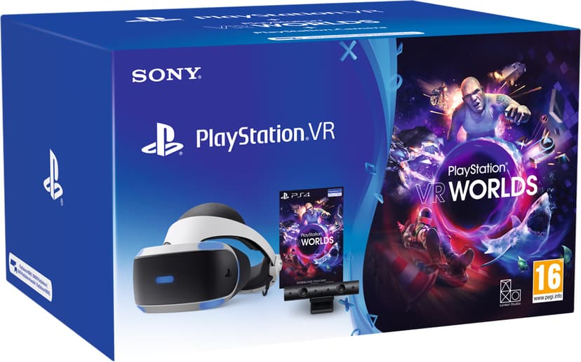 Sony Playstation VR Bundle Ink. Kamera + VR Worlds + PS5 Adapter