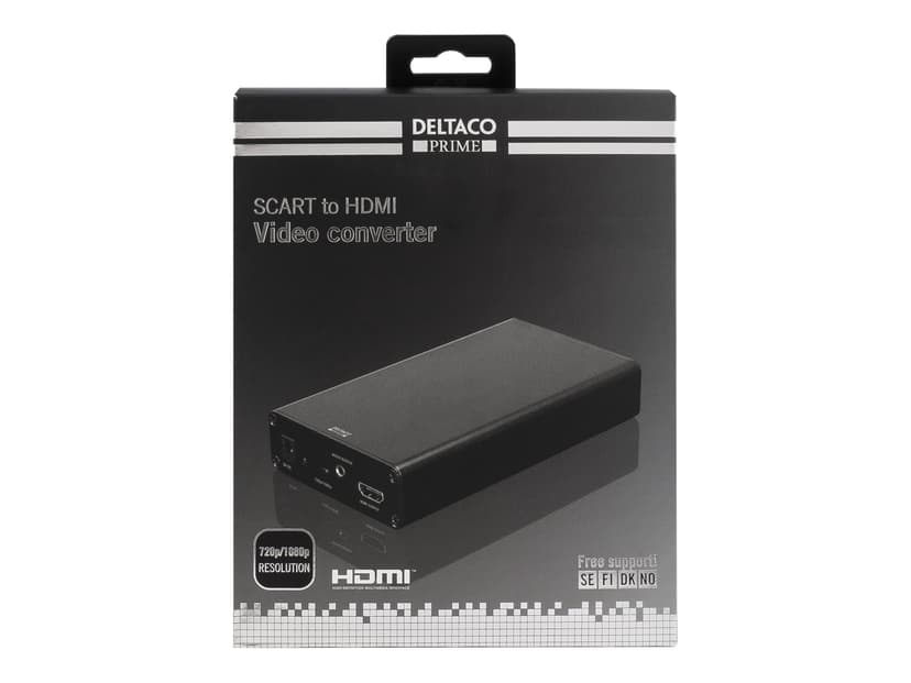 Deltaco SCART-HDMI1 Svart