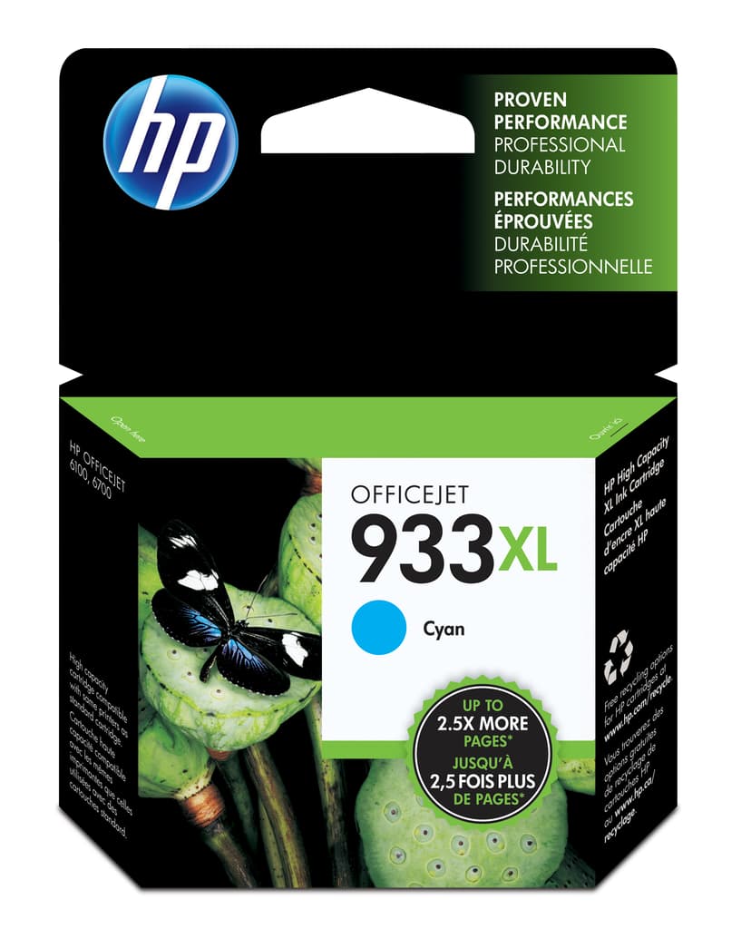 HP Blæk Cyan 933XL - OJ 6100/6600/6700 Premium