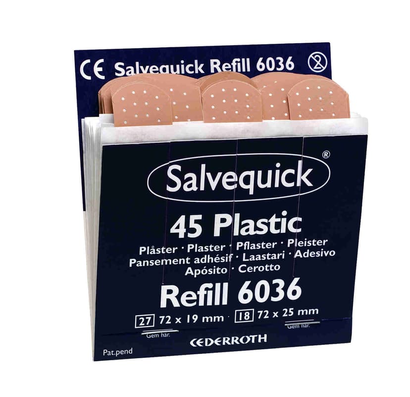 Cederroth Salvequick Plastplåster 6 Refill/Ask (6036)