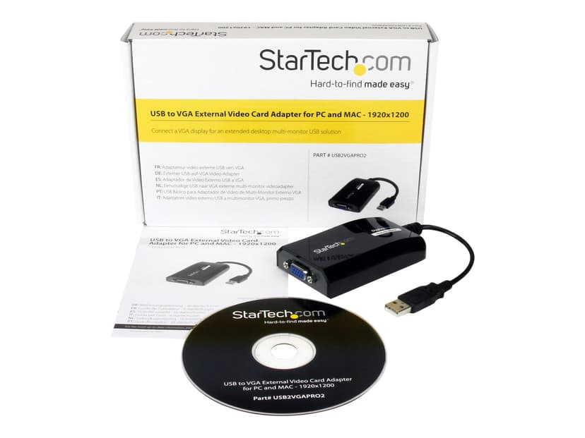 Startech USB to VGA Adapter External USB Video Graphics Card 1920x1200